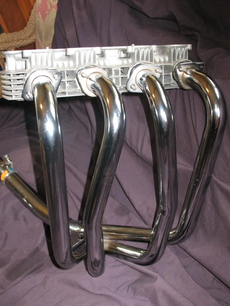 NOS Kerker headers and RC Engineering ported/polished head for CB550 w